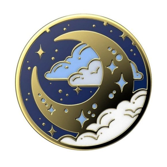 Popsocket - Phone Grip With Swappable Top Enamel Fly Me To The Moon premium new - Picture 3 of 5
